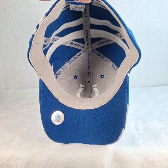 Vintage Reebok Indianapolis Colts NFL Equipment Embroidered Fitted Hat Cap OSFA - Picture 7 of 8